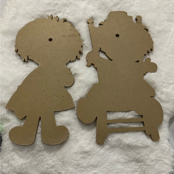 Raggedy Ann & Andy Vintage Nursery Kids Wall Plaque Decor Bobs-Merrill Cut Outs - Picture 5 of 15